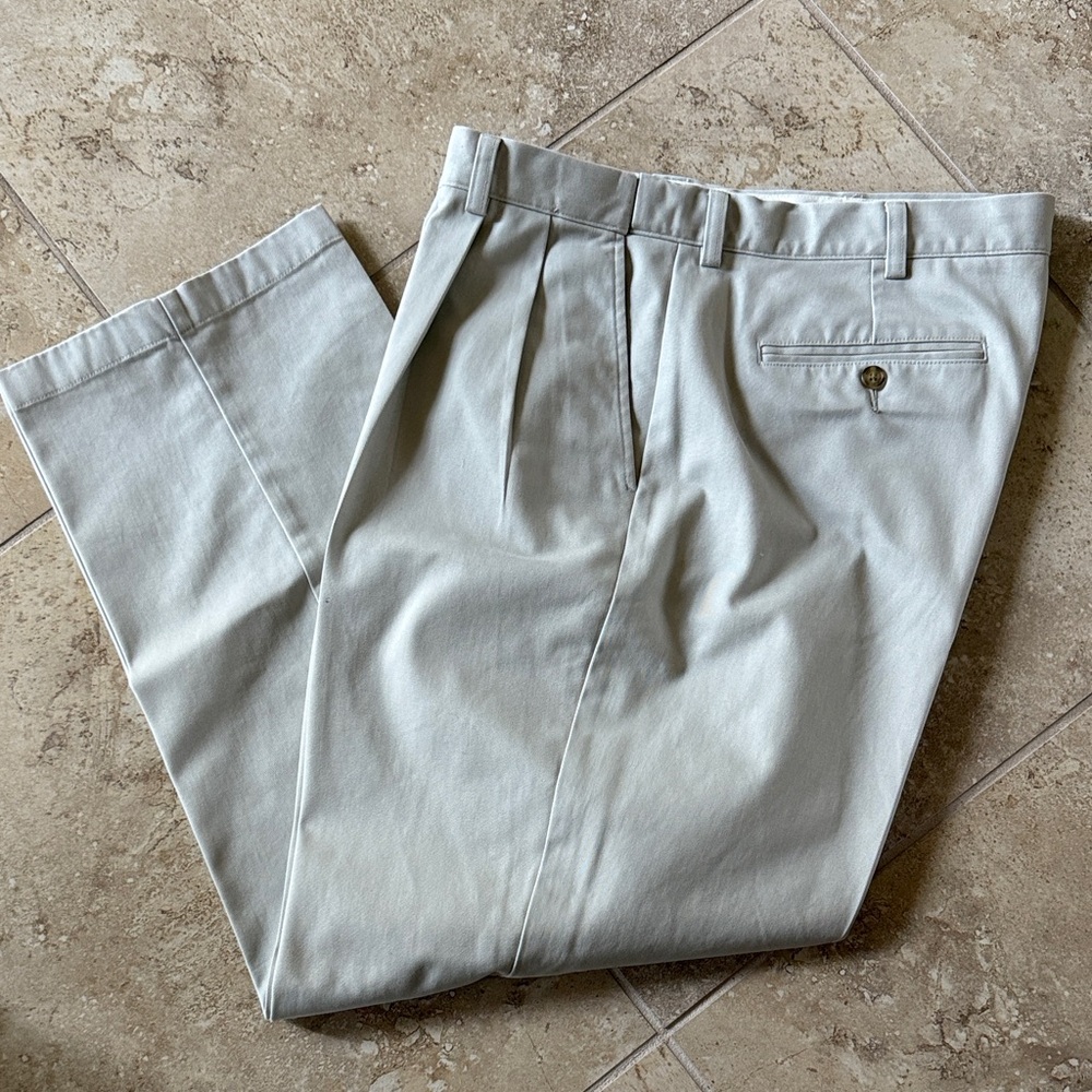 L.L. Bean Men's Classic Stone Chinos